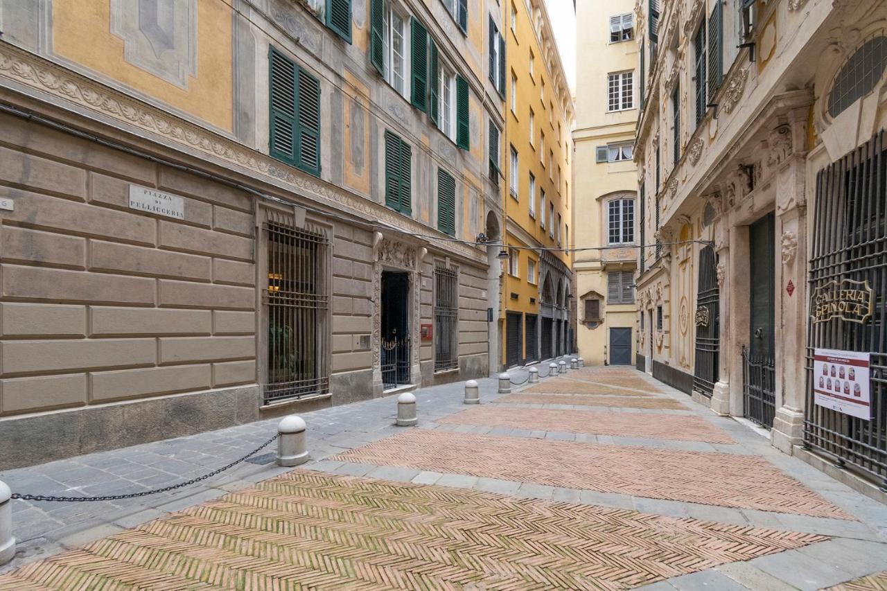 제노바 Centro Storico Caruggi 2Min Acquario Pellicceria Superior Loft Palazzo Rolli 아파트 외부 사진